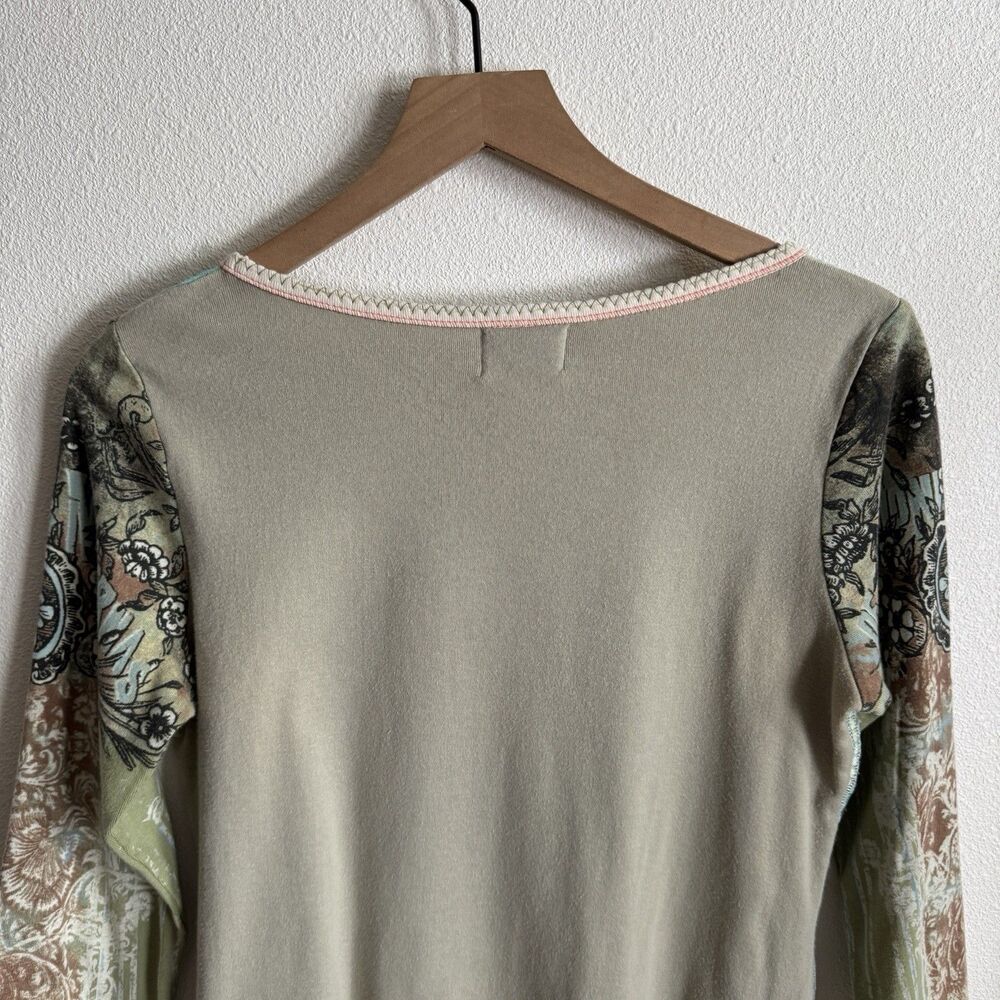 Vtg 90s‎ Lace Top Womens Large Pastel Pink Blue Phoebe Friends Festival Boho USA - Picture 9 of 16